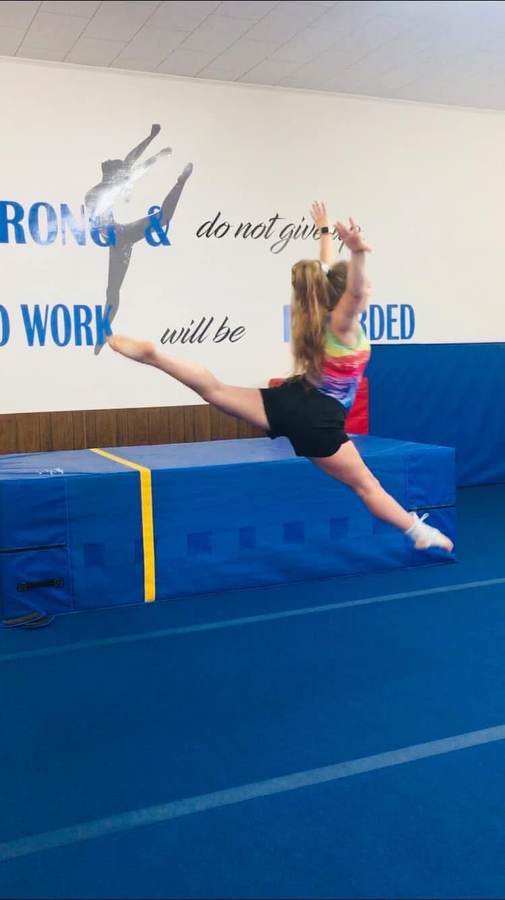 Floor work at Twisterz Gymnastics Academy