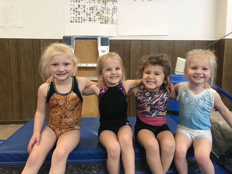 In the gym at Twisterz Gymnastics Academy