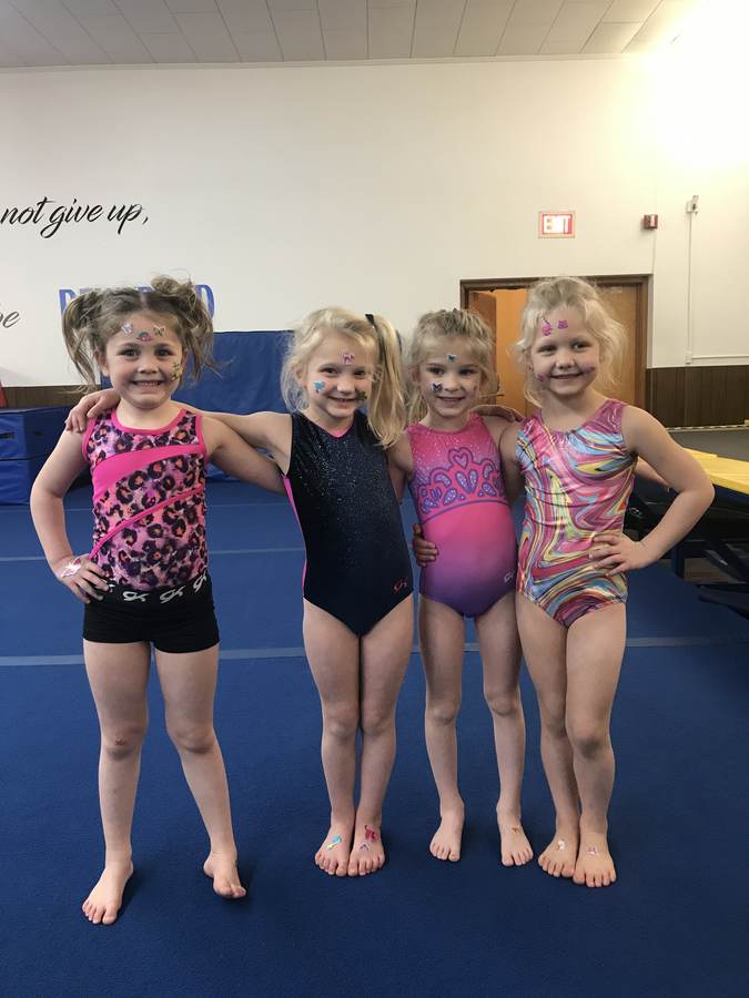 In the gym at Twisterz Gymnastics Academy