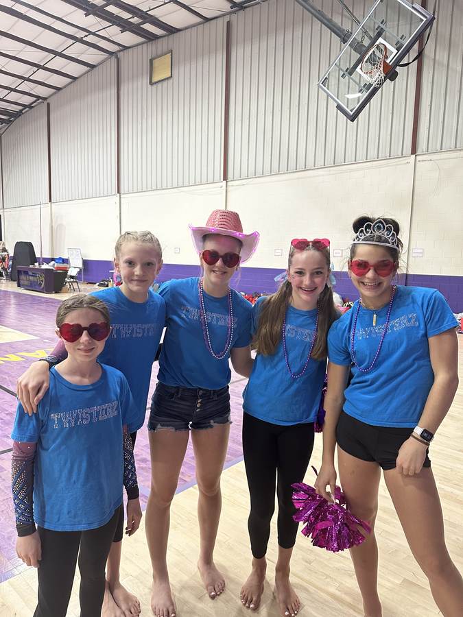 In the gym at Twisterz Gymnastics Academy