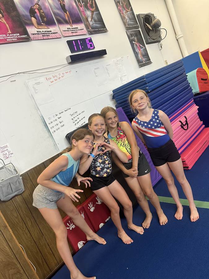 In the gym at Twisterz Gymnastics Academy